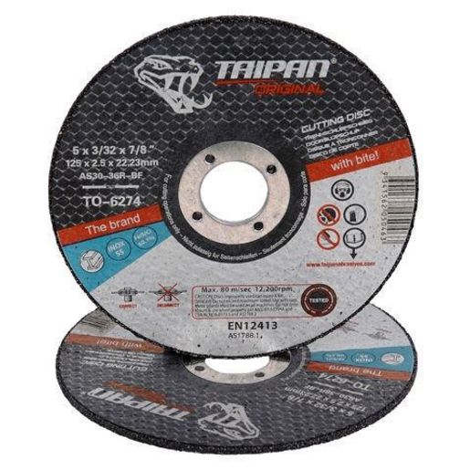 Taipan Cut Disc Inox 125X2.5mm Flat TO-6274