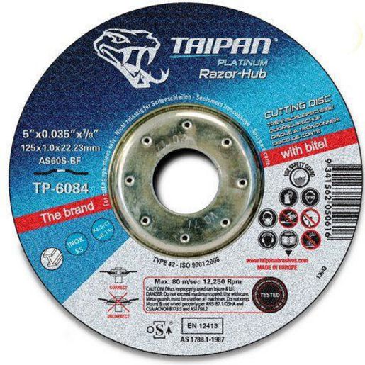 Taipan Cut Disc Razor-Hub Xt 125X1.0Mm TP-6090