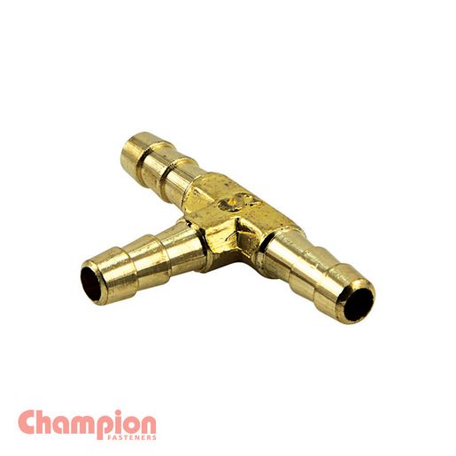 Champion Fasteners 5/16 3-Way Hose Tail Tee P1404BP