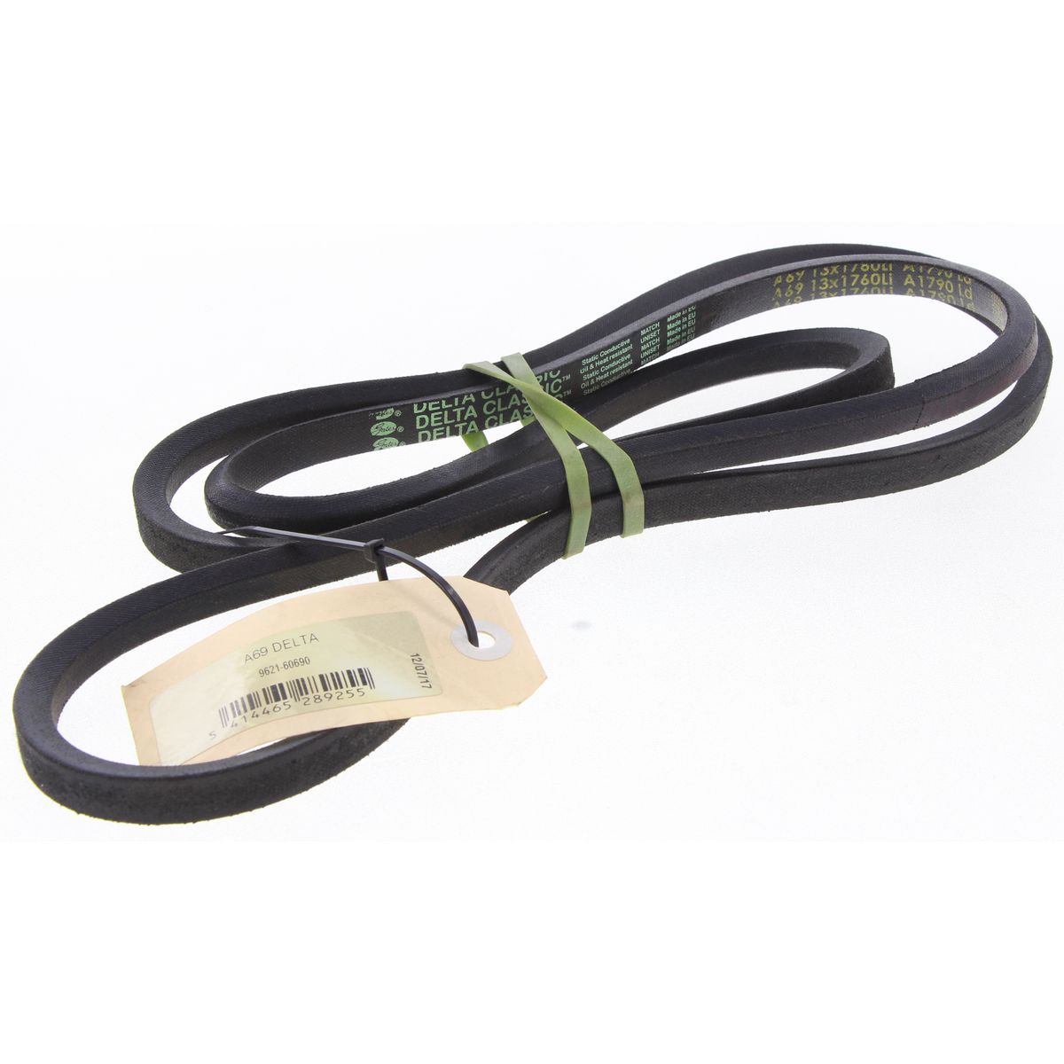 Gates Delta A Section Industrial Drive Belt 13mm Top Width X 1790mm A69D