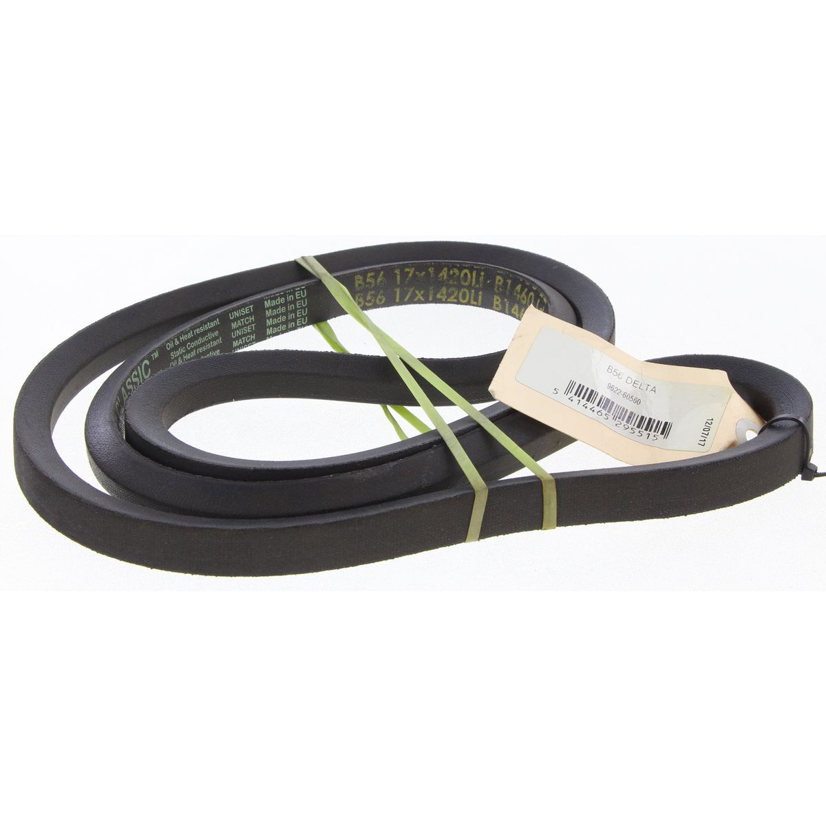 Gates Delta B Section Industrial Drive Belt 17mm Top Width X 1475mm B56D