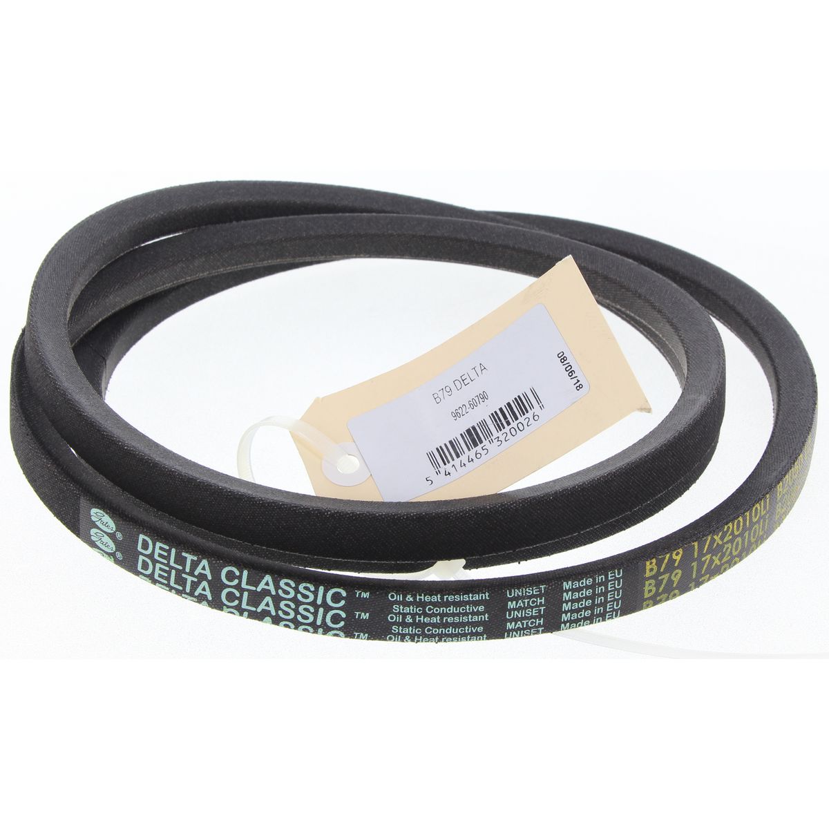 Gates Delta B Section Industrial Drive Belt 17mm Top Width X 2060mm B79D