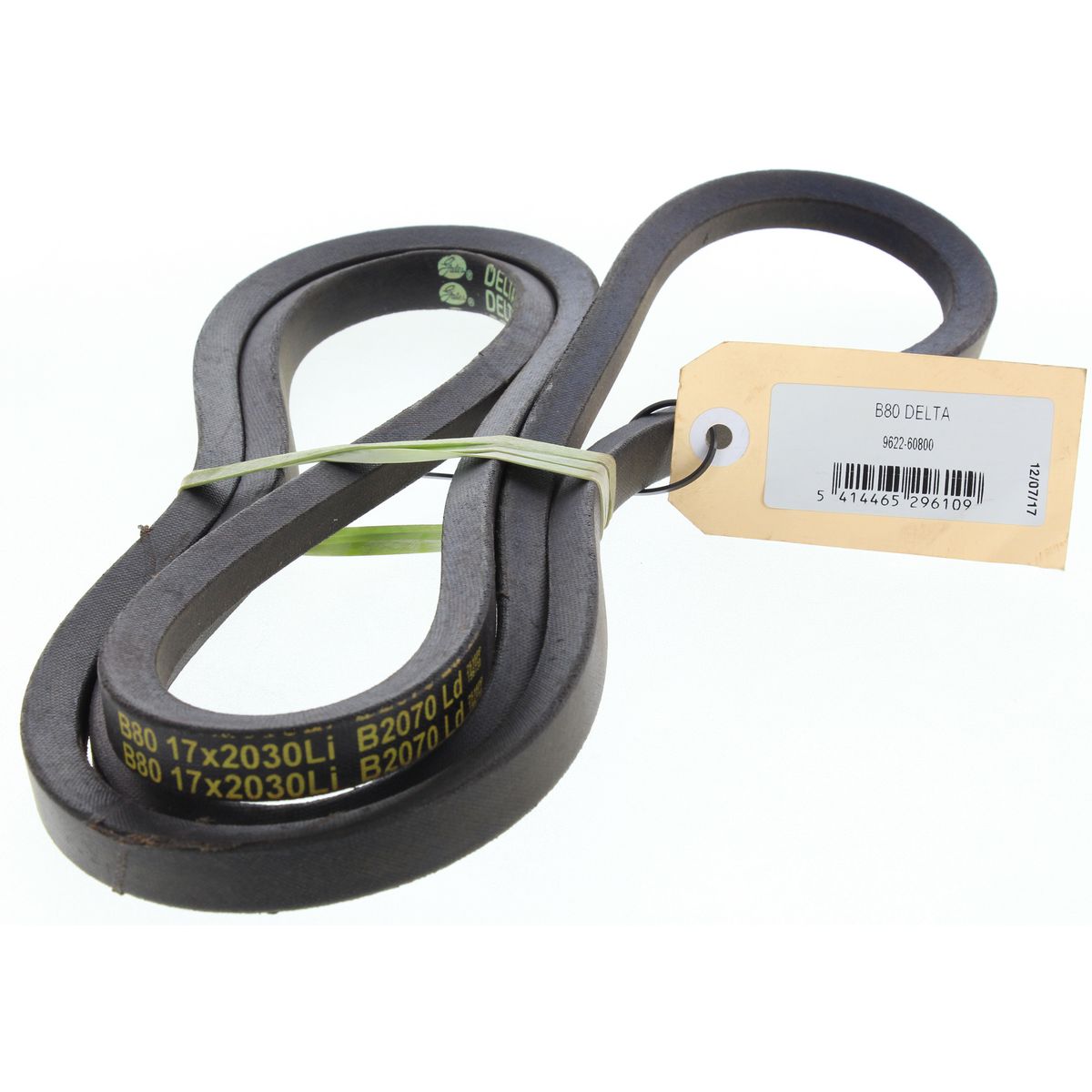 Gates Delta B Section Industrial Drive Belt 17mm Top Width X 2085mm B80D