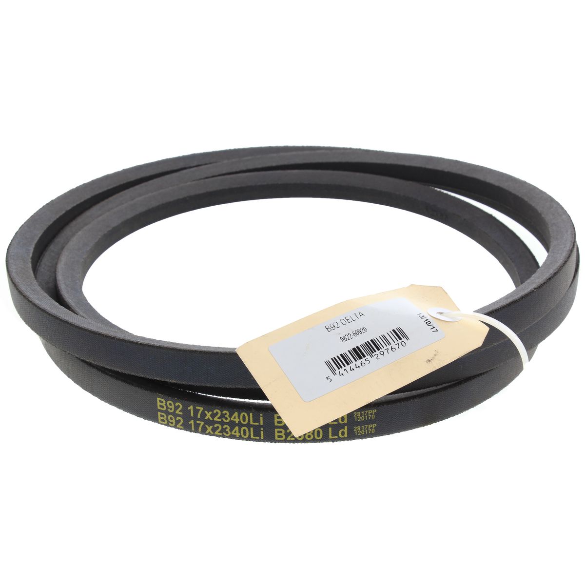 Gates Delta B Section Industrial Drive Belt 17Mm Top Width X 2390Mm B92D