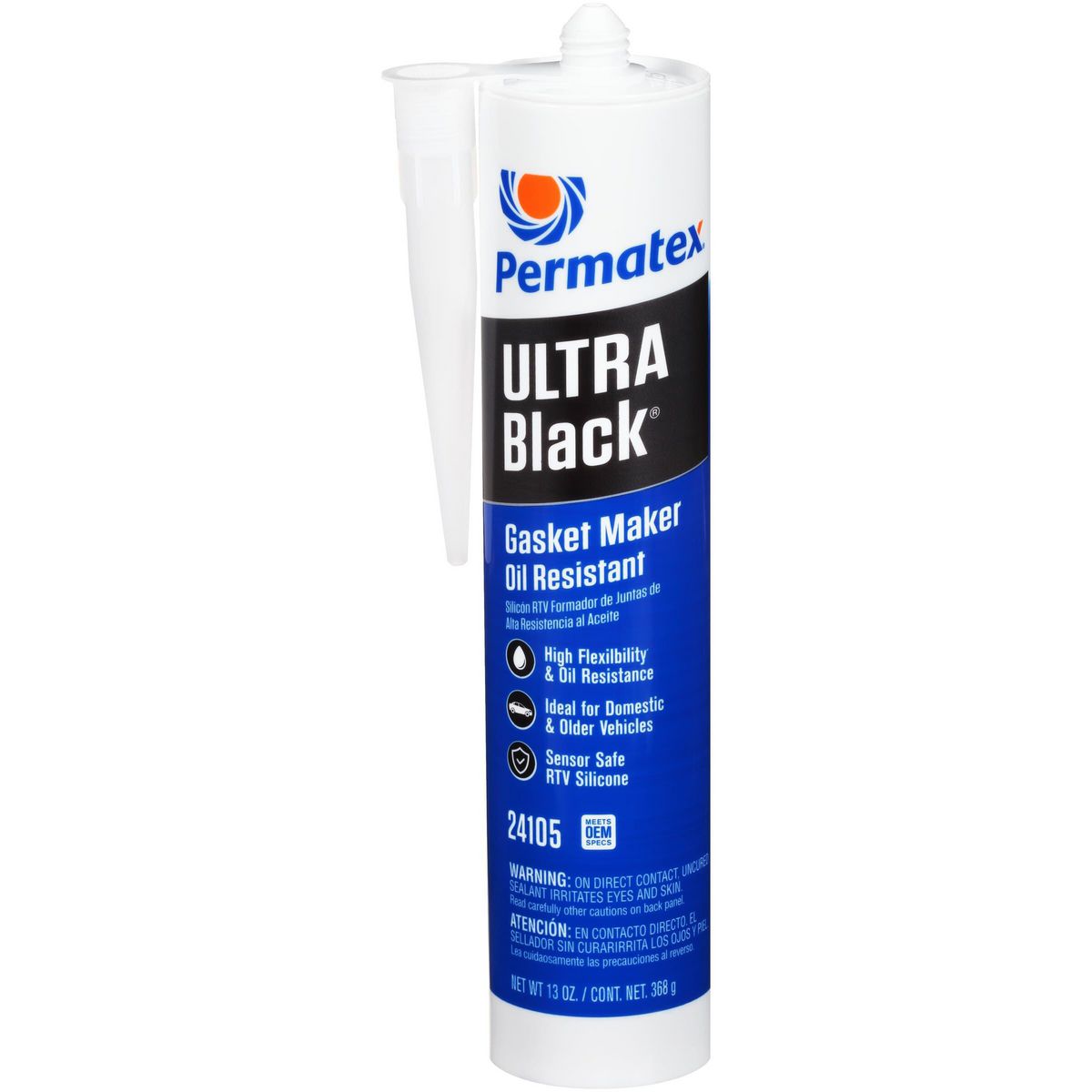 Permatex Ultra Black Maximum Oil Resistance Rtv Silicone Gasket Maker 368G PX24105