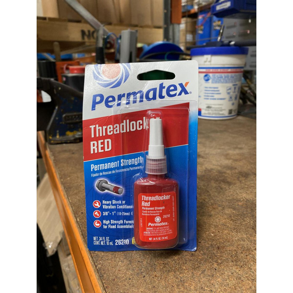Permatex Permanent Strength Threadlocker Red 10ml