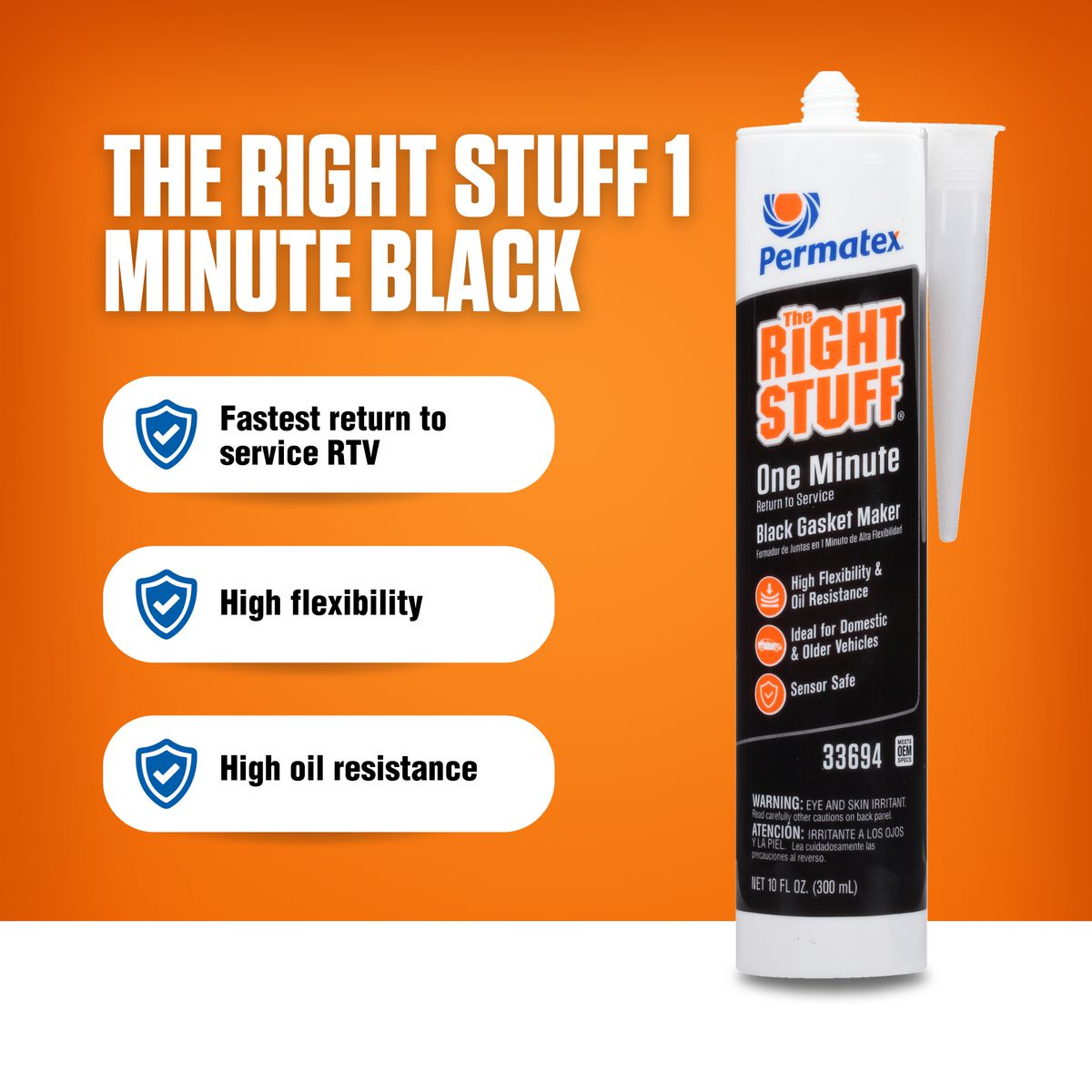 Permatex The Right Stuff Black Gasket Maker 300Ml PX33694