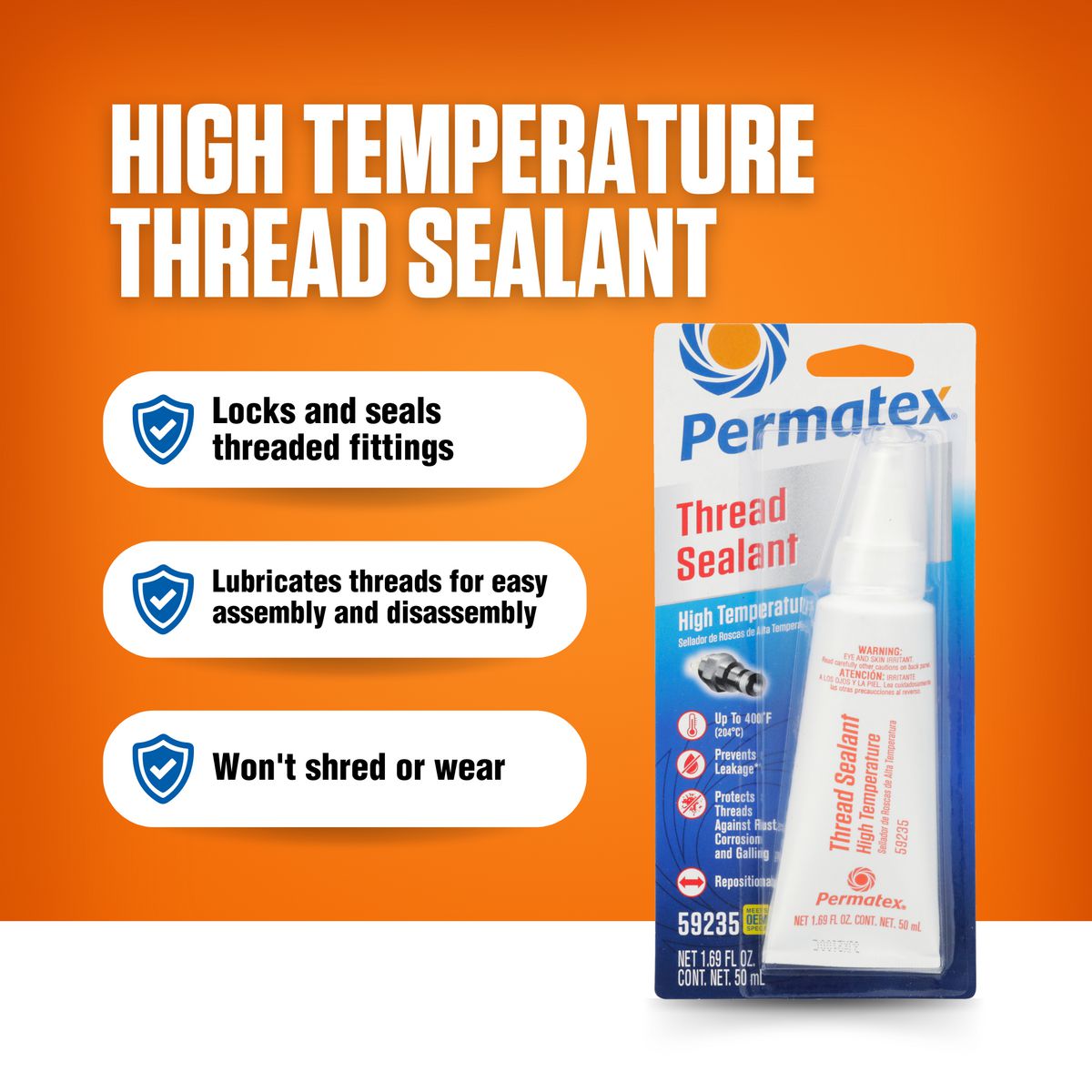 Permatex High Temperature Thread Sealant 50ml