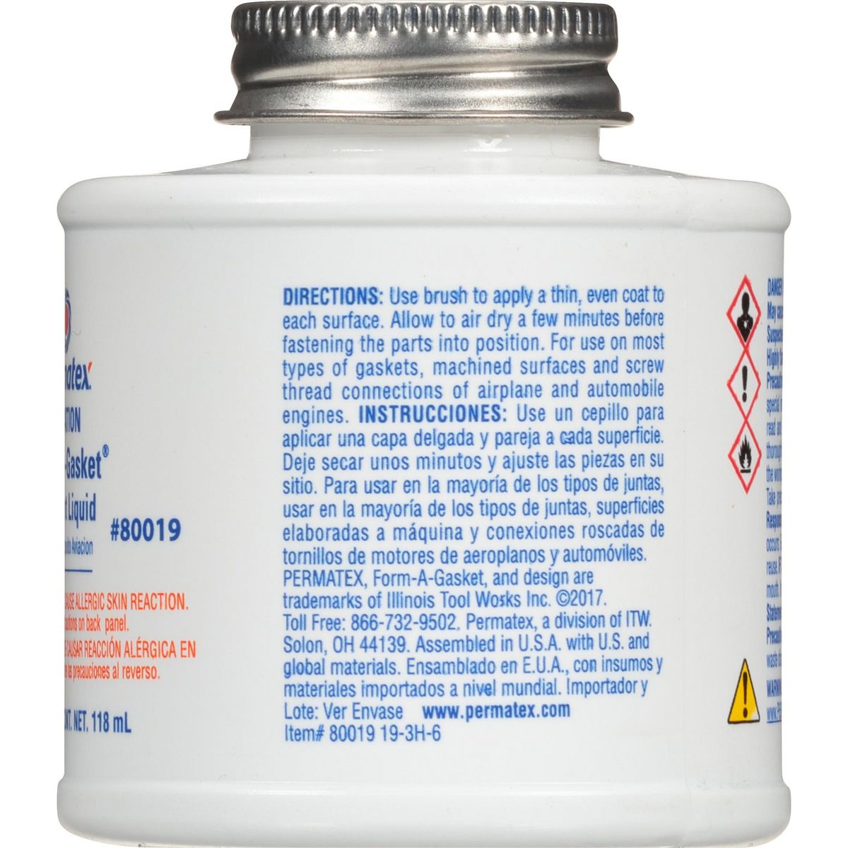Permatex Aviation Form-A-Gasket No. 3 Sealant Liquid 118ml PX80019