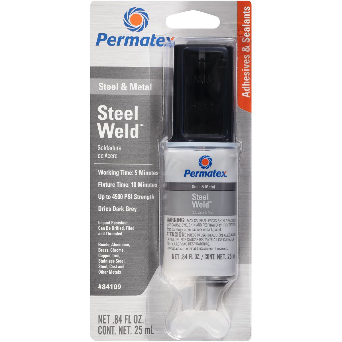 Permatex Steel Weld Epoxy 25ml PX84109