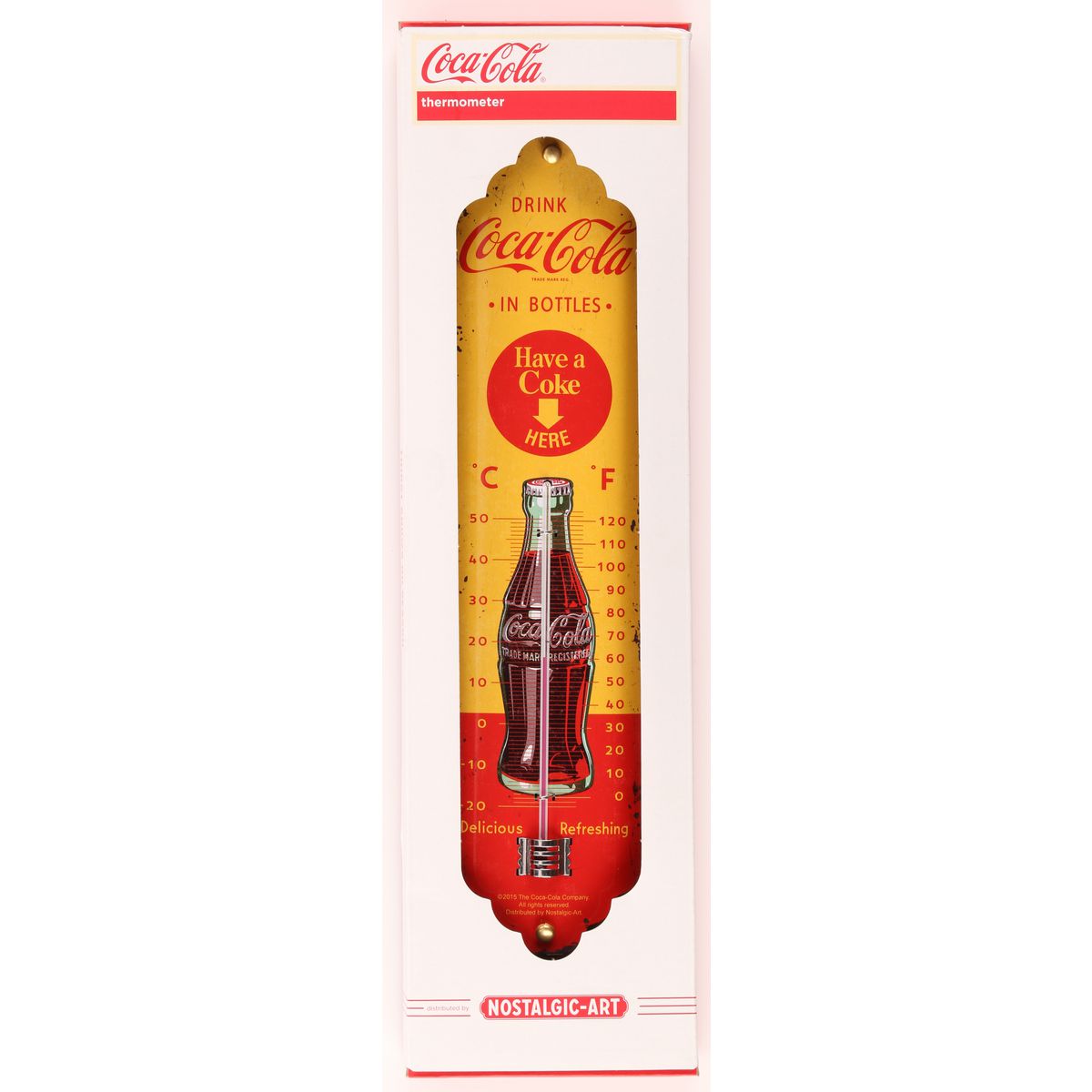IQ Merchandising Coca Cola Thermometer - Yellow 80311