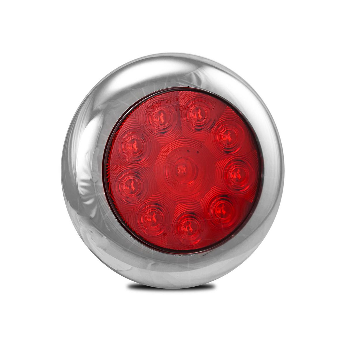 LED Autolamps Multi Volt Round Stop/Tail/Turn Lamp Chrome 5543RM