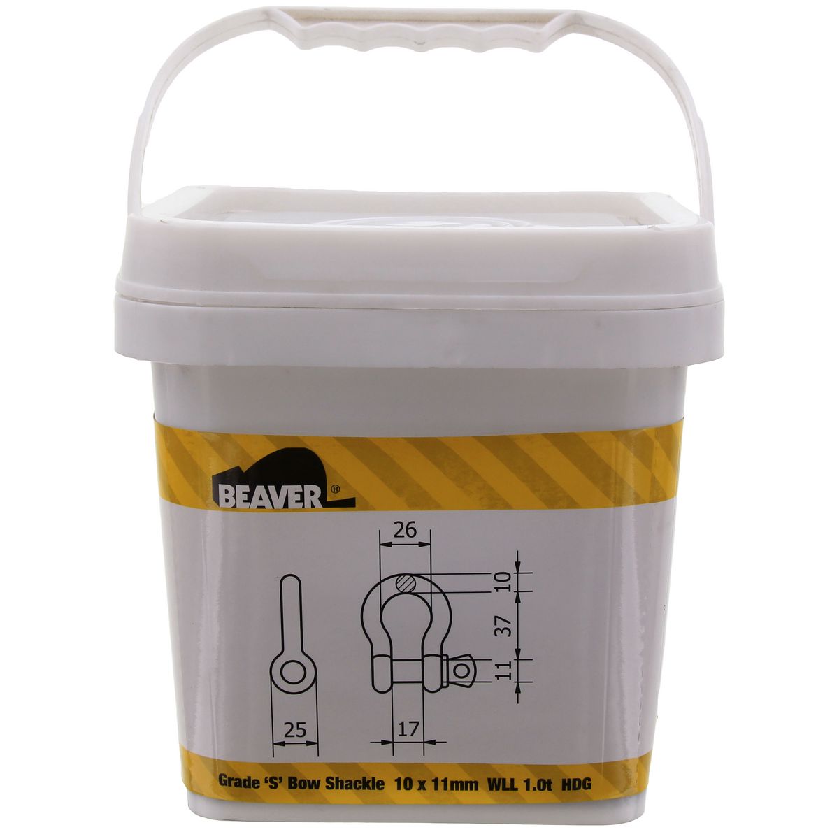 Beaver D-Shackle 10x11mm 1T 242310P