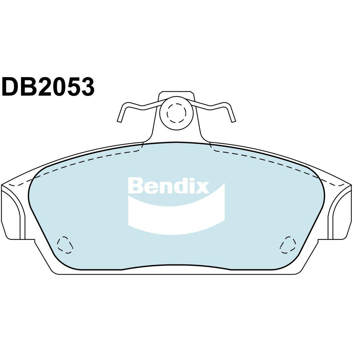Bendix EURO Brake Pad Set Front DB2053 EURO+
