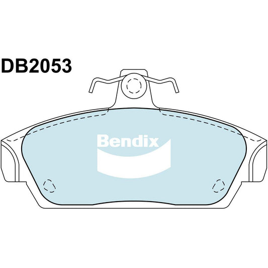 Bendix EURO Brake Pad Set Front DB2053 EURO+