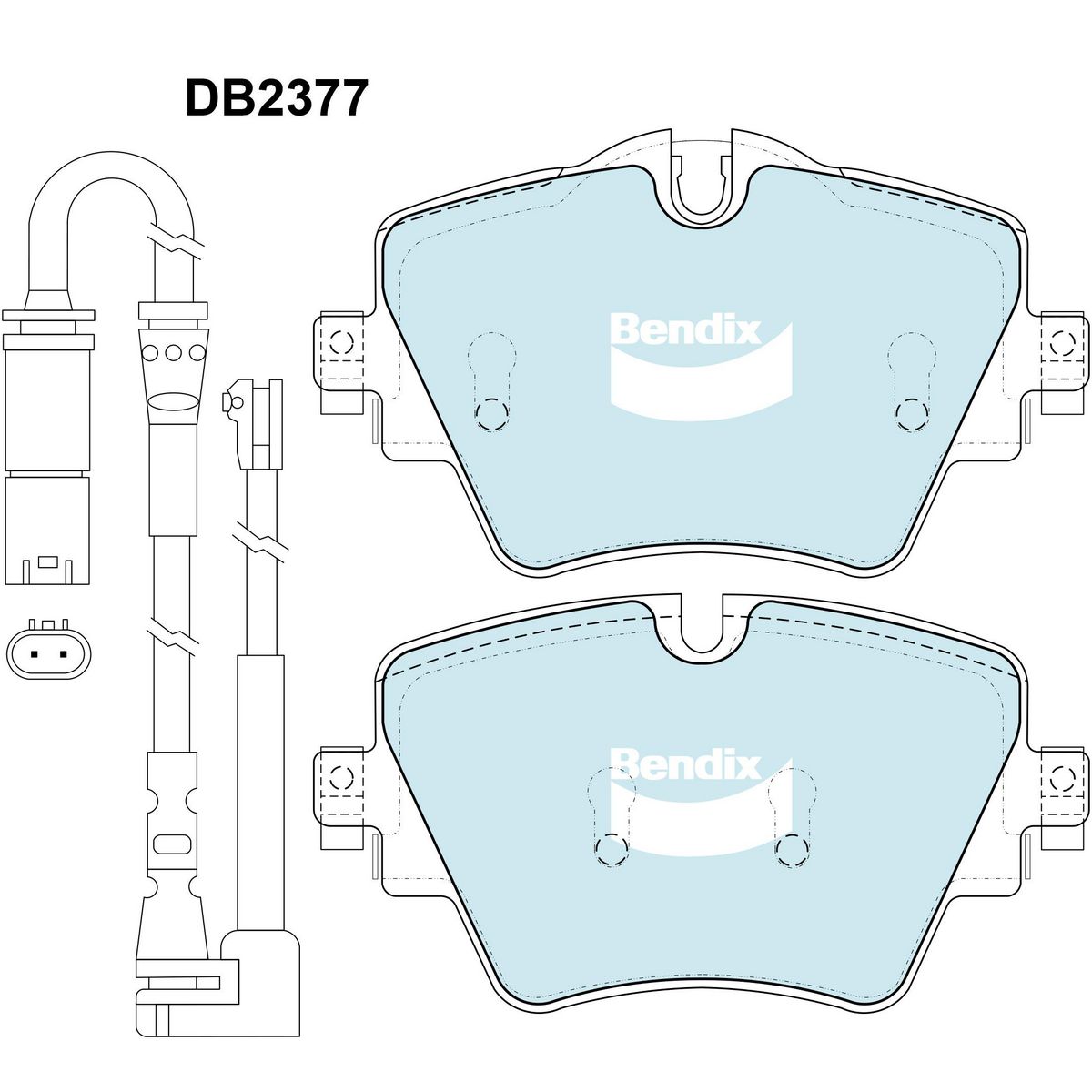 Bendix EURO Brake Pad Set Front DB2377 EURO+