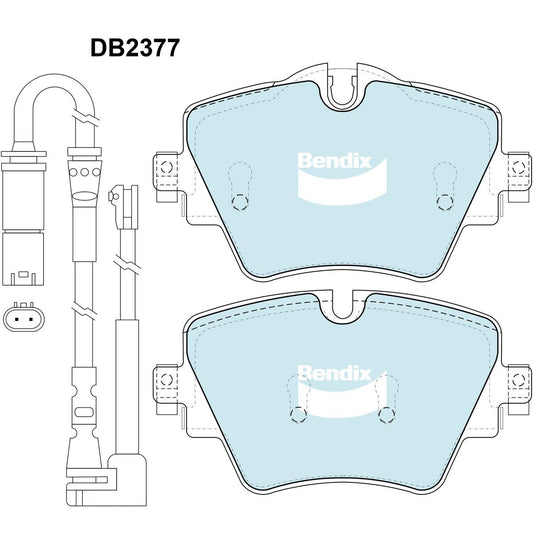 Bendix EURO Brake Pad Set Front DB2377 EURO+
