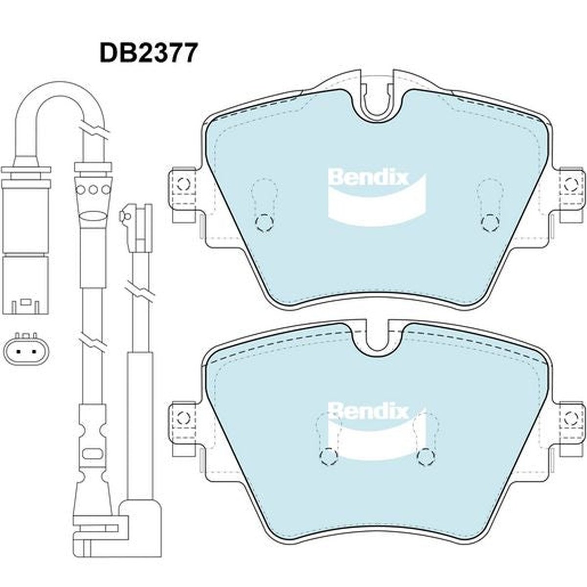 Bendix EURO Brake Pad Set Front DB2377 EURO+