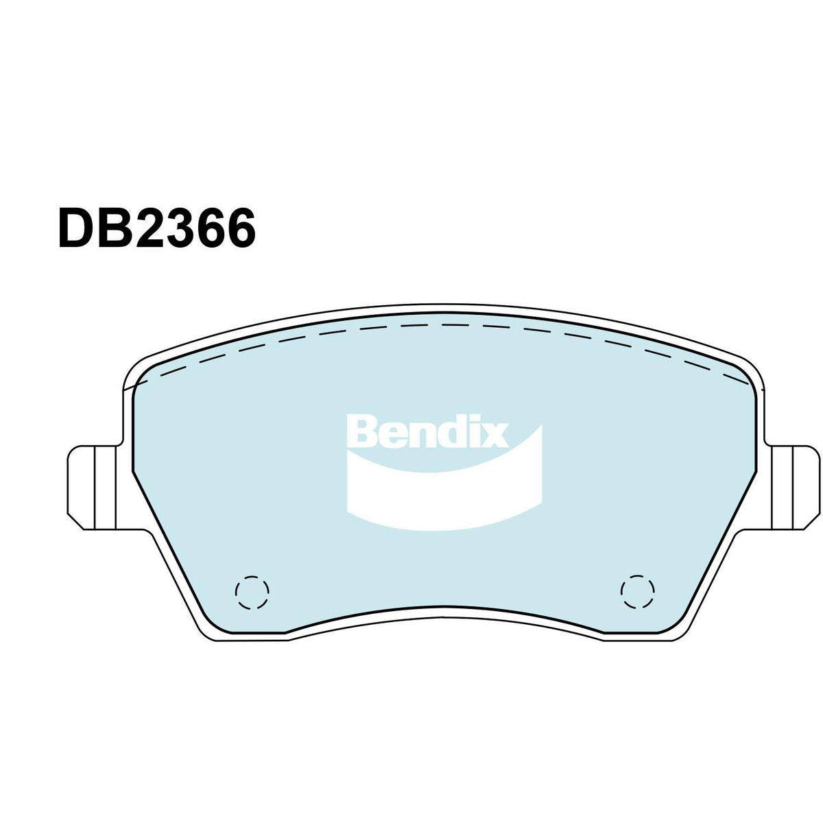 Bendix General CT Brake Pad Set Front DB2366 GCT