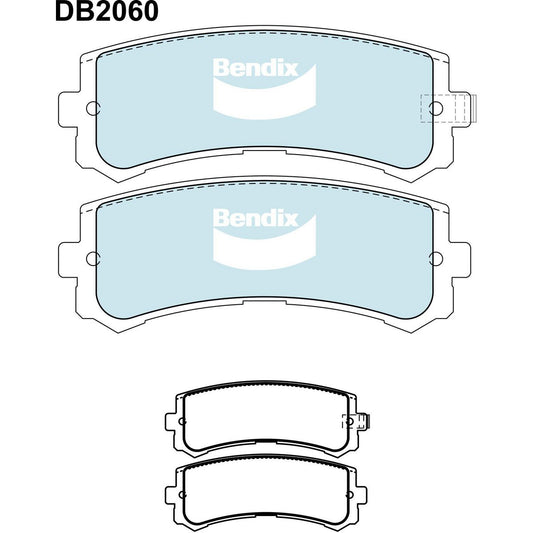 Bendix Heavy Duty Brake Pad Set Rear DB2060 HD