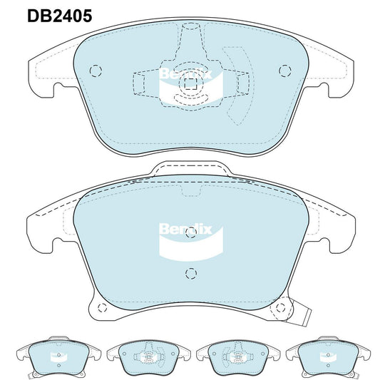 Bendix General CT Brake Pad Set DB2405 GCT
