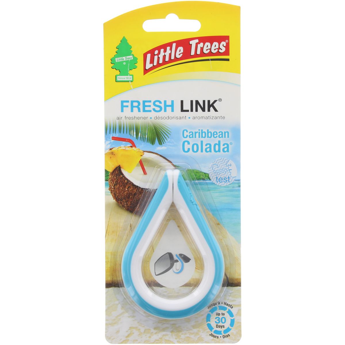 Little Trees Car Air Freshener Fresh Link Caribbean Colada 1 Pack
