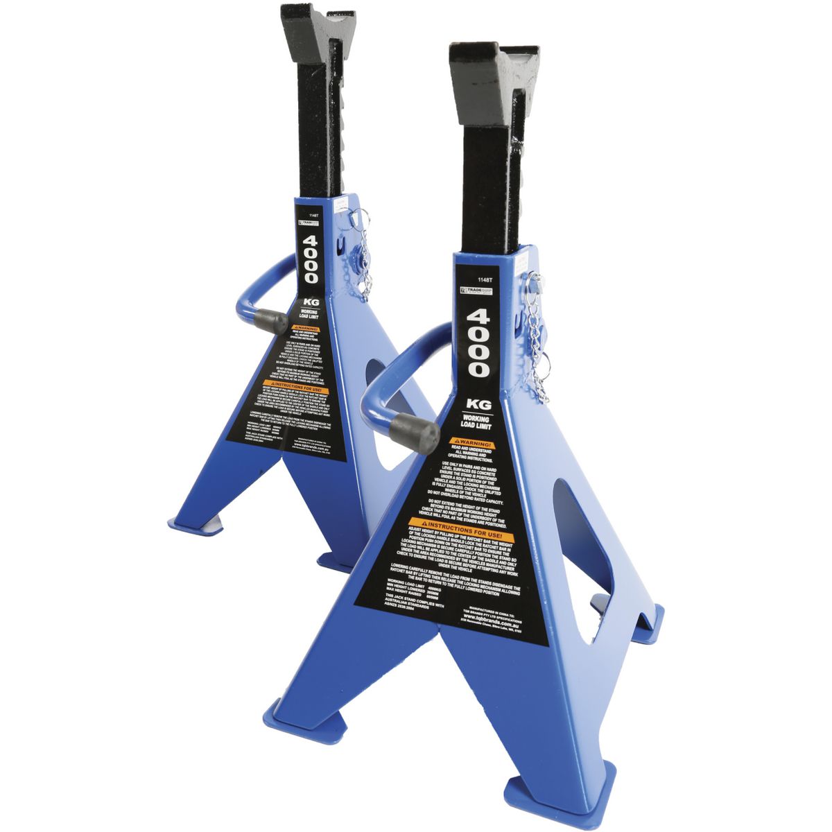 Trade Quip 4000Kg Jack Stands 1148T