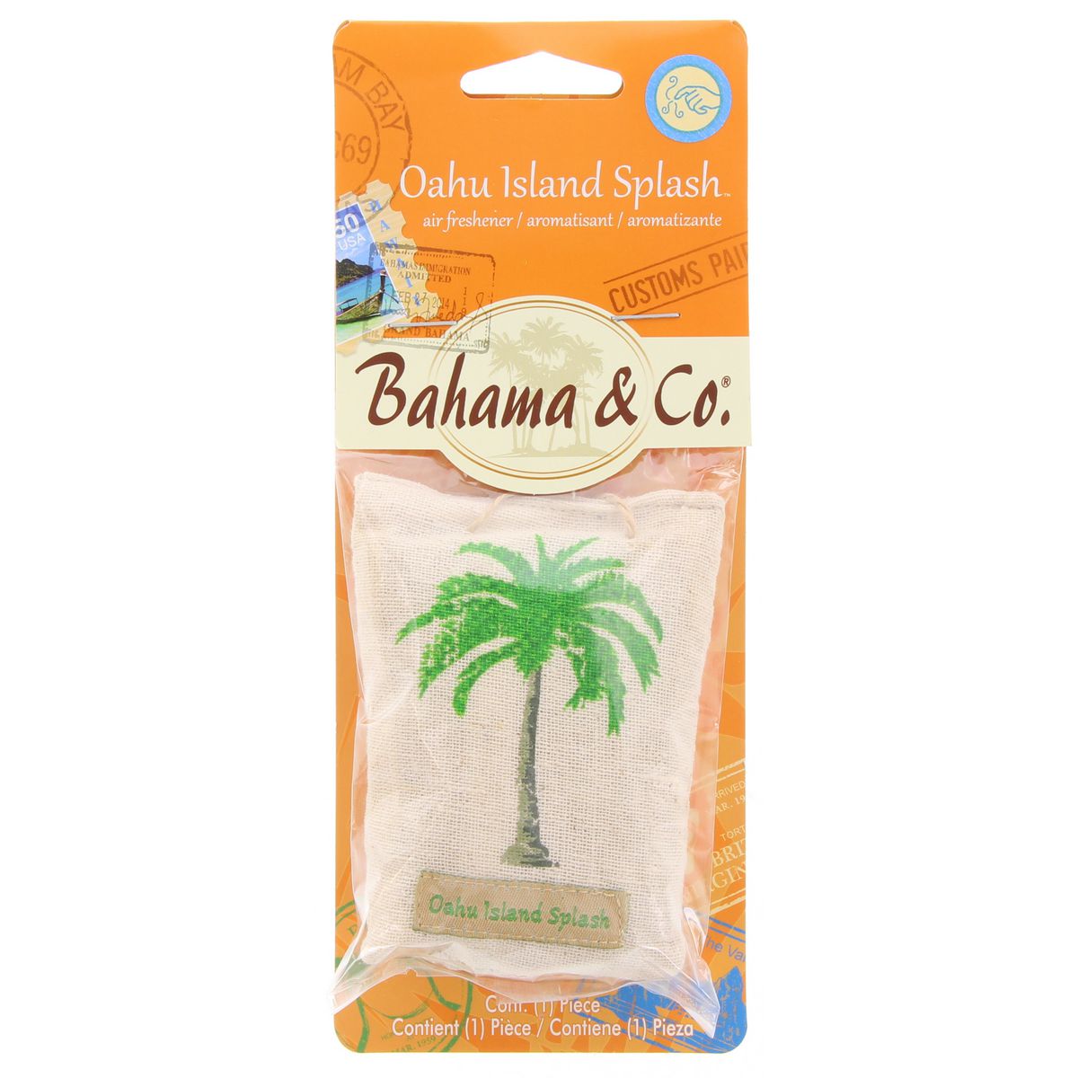 Bahama & Co. Car Air Freshener Oahu Scented Island Splash Pouch