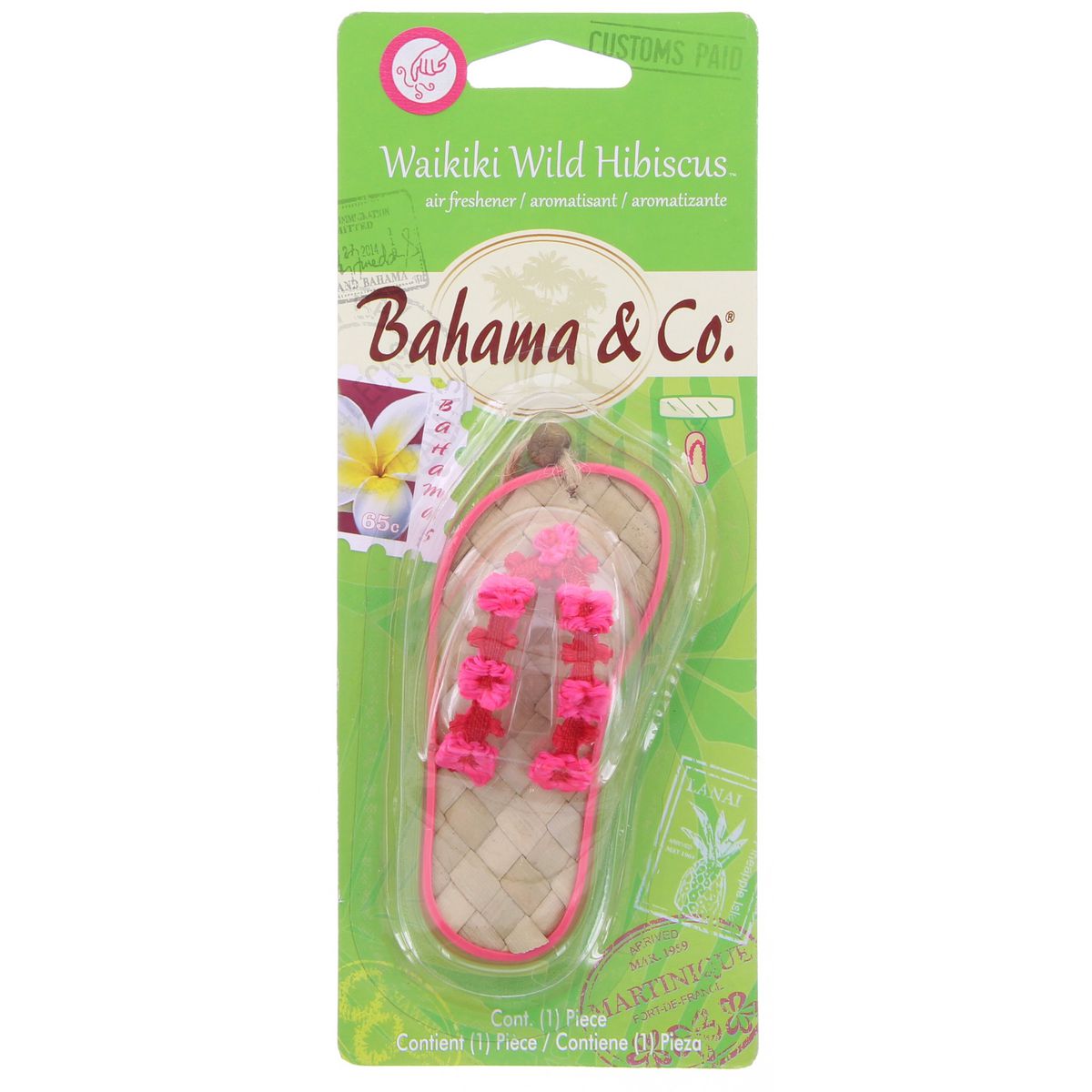 Bahama & Co. Car Air Freshener Sandalwood/Wild Hibiscus Scented 6332