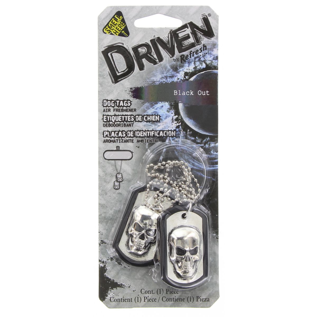 Driven Air Freshener Dog Tags Black Out 76107