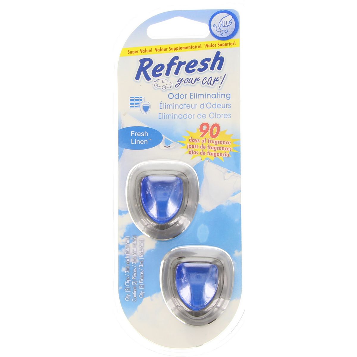 Refresh Mini Diffusers - Fresh Linen (2 Pack) E300868505