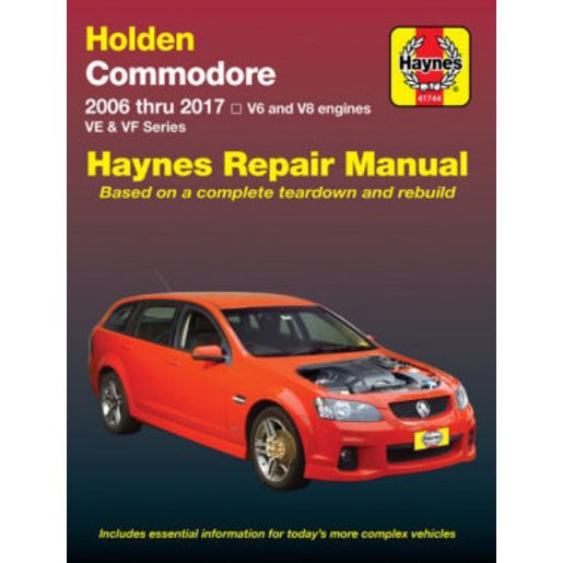 Haynes Service & Repair Manual - Holden Commodore 2006-2017 41744
