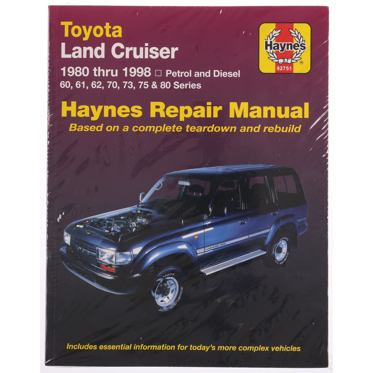Haynes Workshop Manual - Toyota Landcruiser 1980-98 Petrol & Diesel 92751