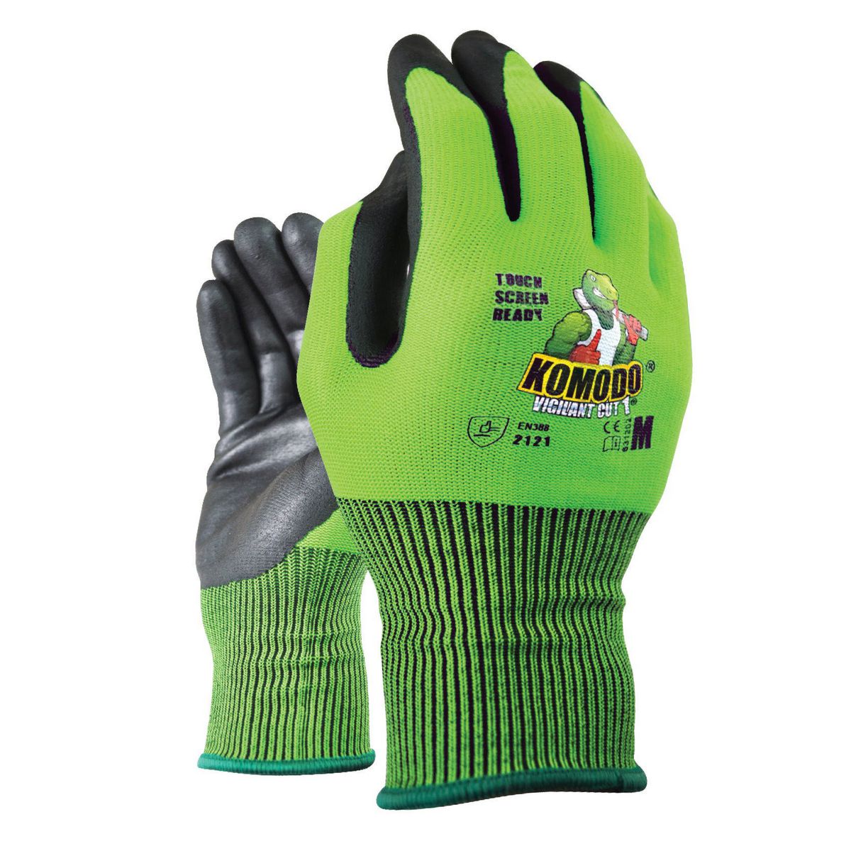 Komodo Vigilant Cut 1 Touch Screen Gloves Large 631203