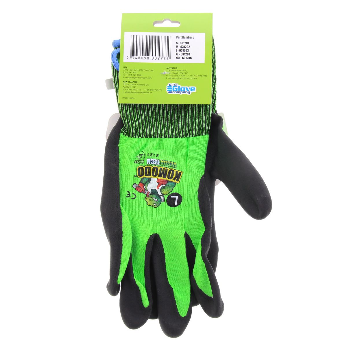 Komodo Vigilant Cut 1 Touch Screen Gloves Large 631203