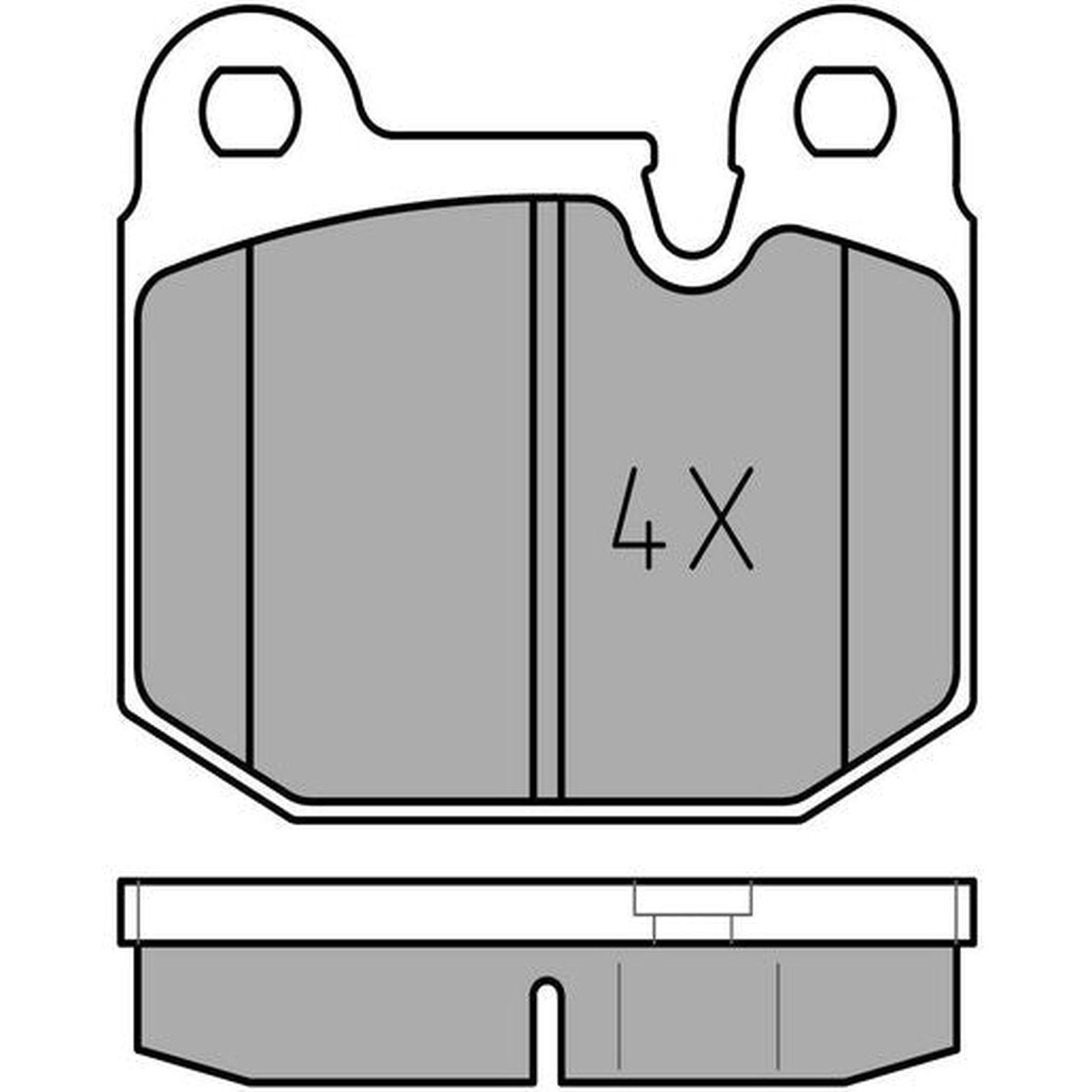 MEYLE Original Brake Pad Set Front 025 205 8816