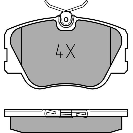 MEYLE Original Brake Pad Set Front 025 209 4119