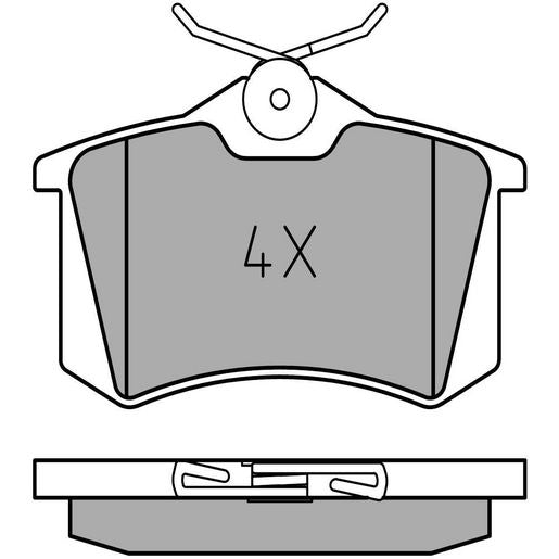 MEYLE PD Brake Pad Set Rear 025 209 6115/PD