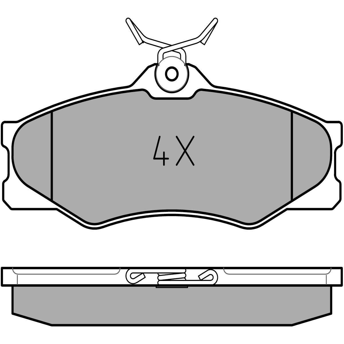 MEYLE Original Brake Pad Set Front 025 209 7919