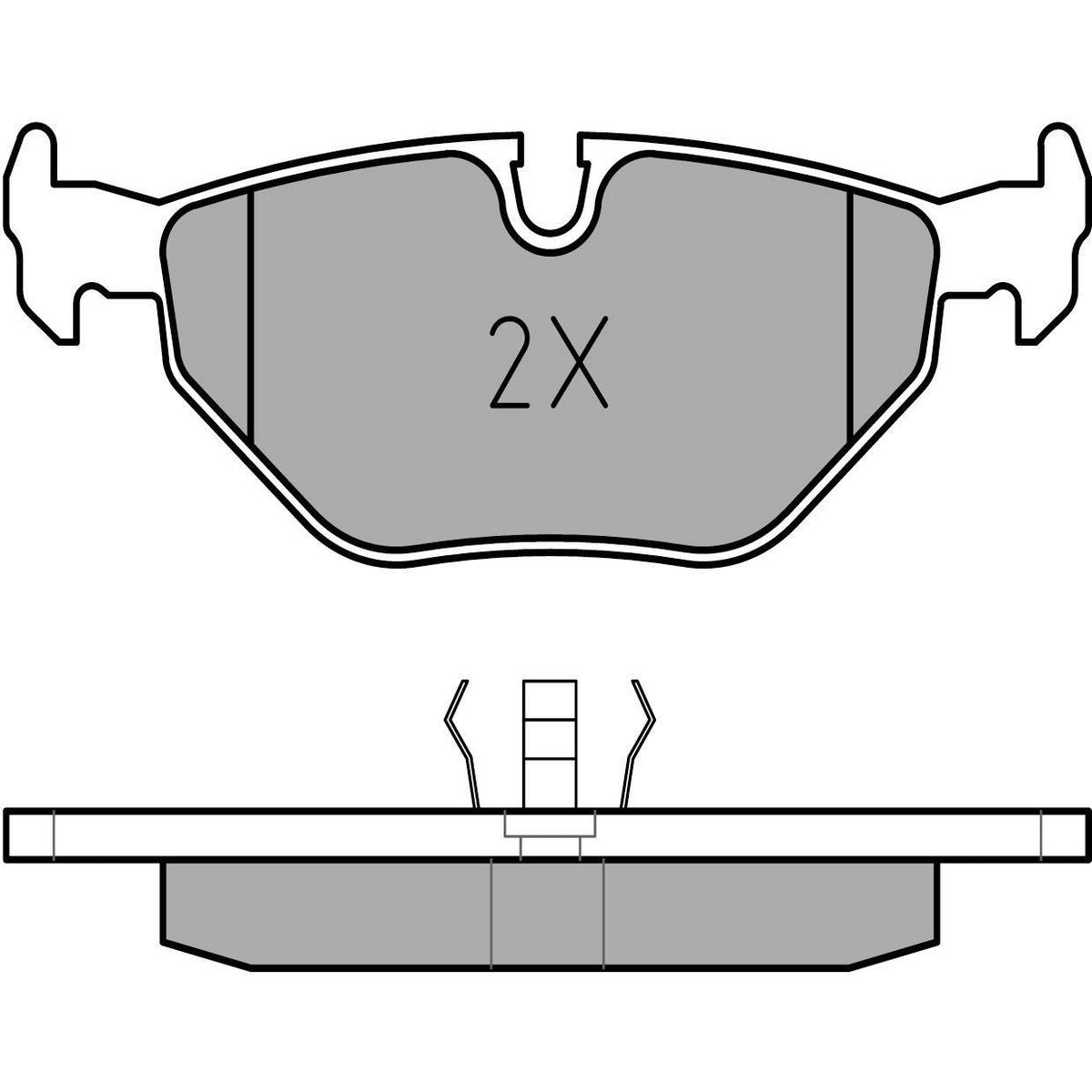 MEYLE Original Brake Pad Set Rear 025 209 9517