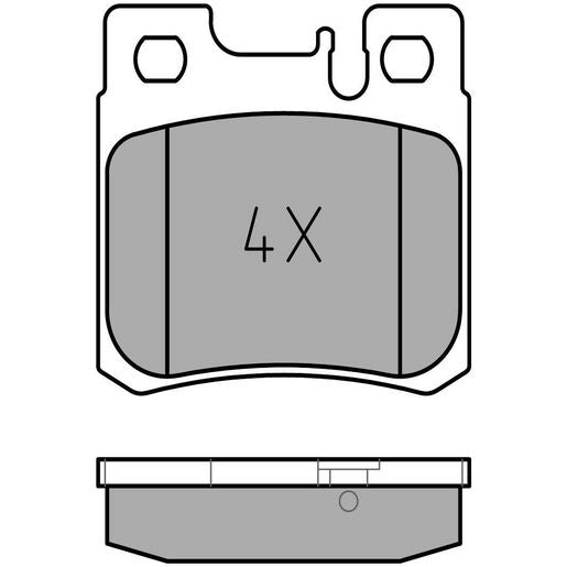 MEYLE Original Brake Pad Set Rear 025 211 9715