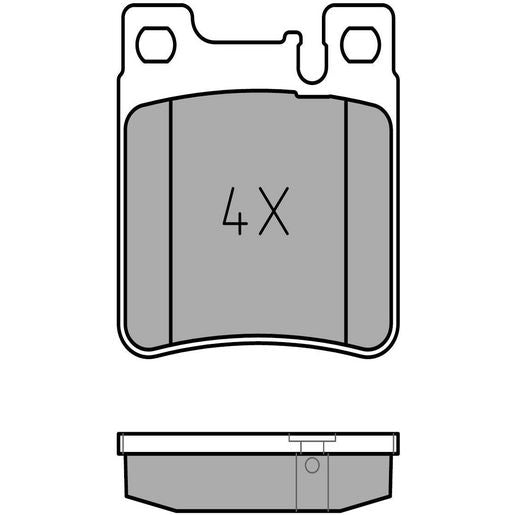 MEYLE Original Brake Pad Set Rear 025 213 0515