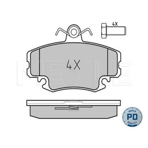 MEYLE Original Brake Pad Set Front 025 214 6318/W