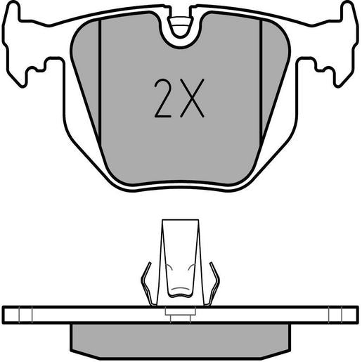 MEYLE Original Brake Pad Set Rear 025 214 8717