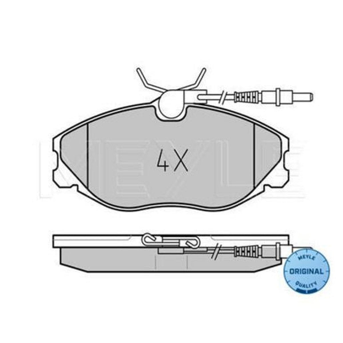 MEYLE Original Brake Pad Set Front 025 216 7419/W