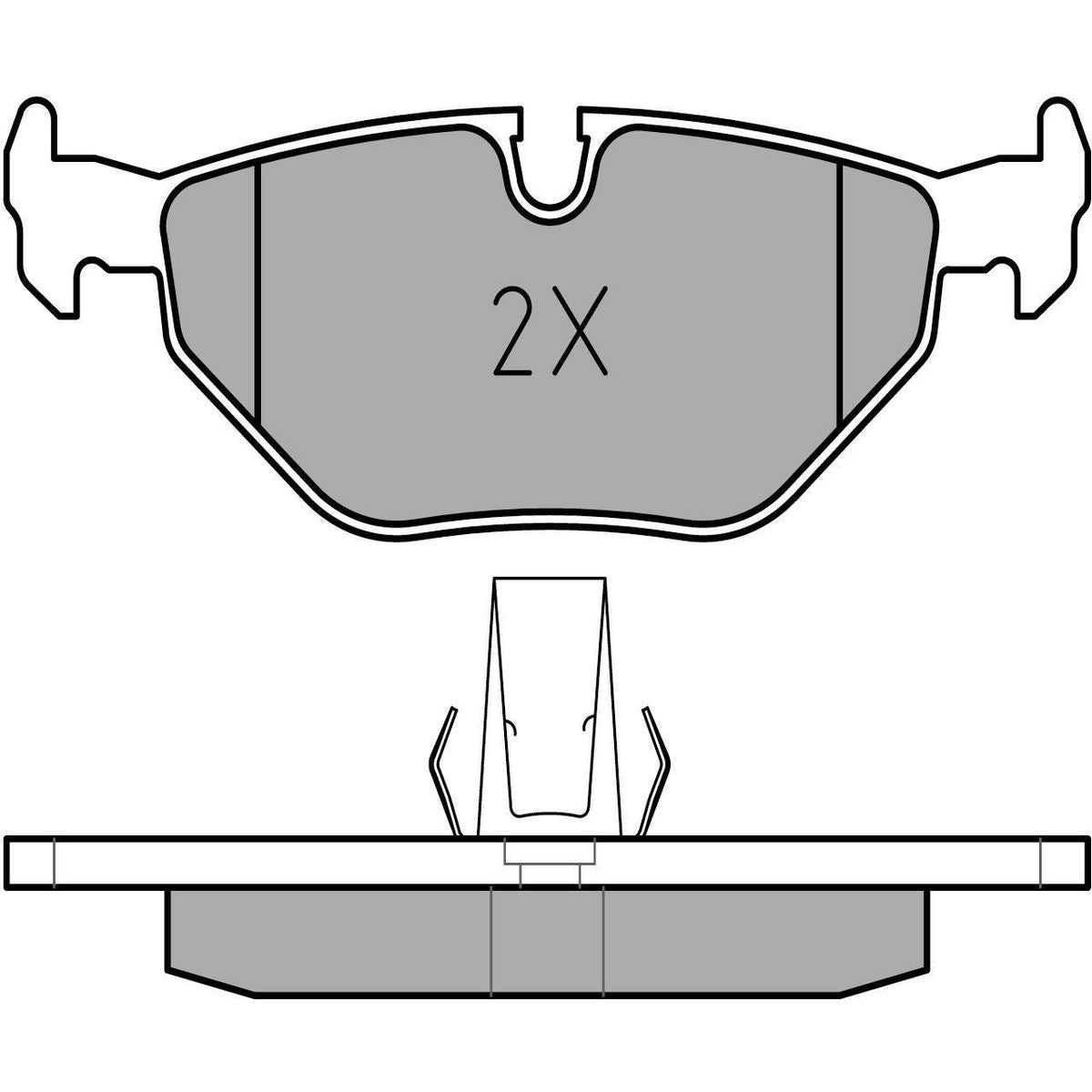 MEYLE Original Brake Pad Set Rear 025 216 9117