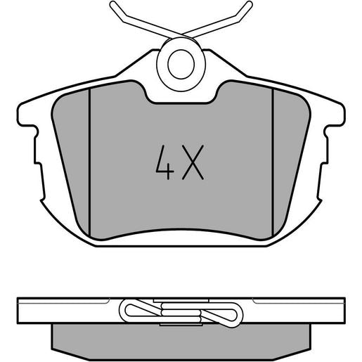 MEYLE Original Brake Pad Set Rear 025 218 6115