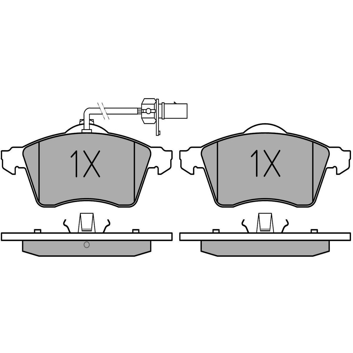 MEYLE Original Brake Pad Set Front 025 218 8519/W