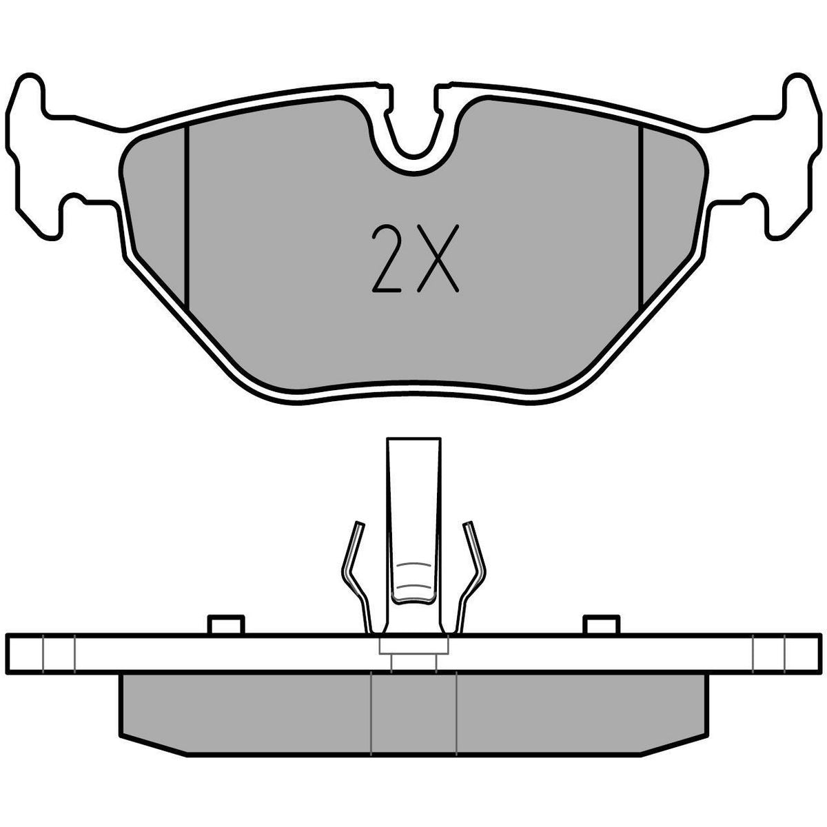 MEYLE Original Brake Pad Set Rear 025 219 3417