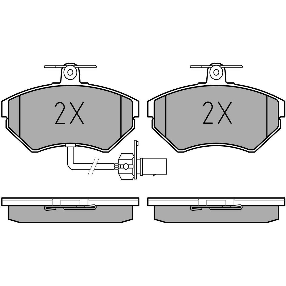 MEYLE Original Brake Pad Set Front 025 219 4519/W